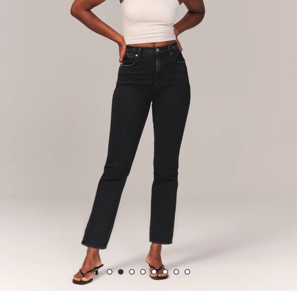 Ultra High Rise Ankle Straight Jean - Picture 2 of 6